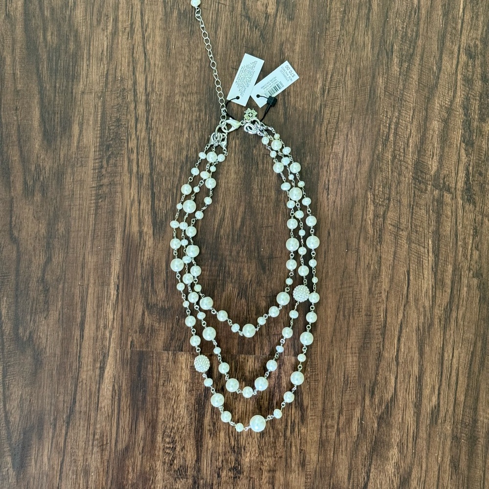WHBM multi pearl strand necklace - Picture 14 of 15